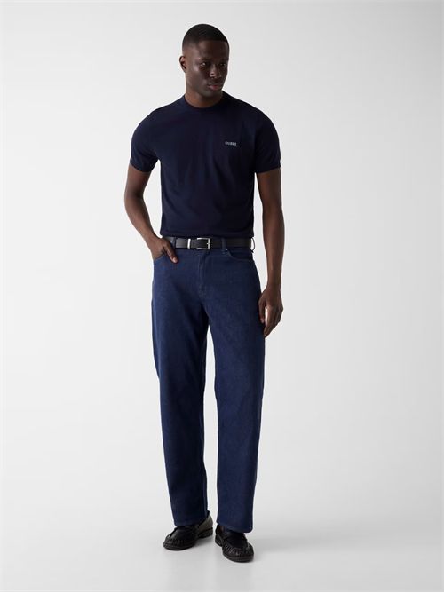 T-shirt con logo lavorato a maglia GUESS | M6GR03Z0556/G7V2